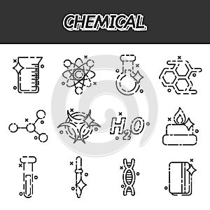 Chemical concept icons