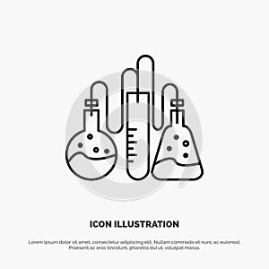 Chemical, Dope, Lab, Science Line Icon Vector photo