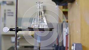 Chemical in an Erlenmeyer flask