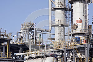 Chemical factory and oil depot,