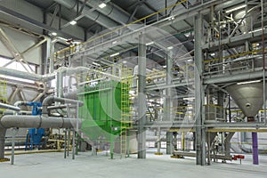 Chemical factory producing synthetic rubber