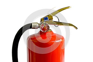 Chemical fire extinguisher isolated on white background