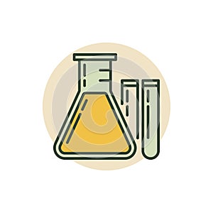 Chemical flask icon