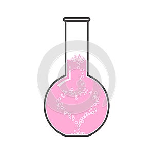 Chemical flasks illustration