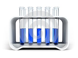 Chemical flasks with reagents