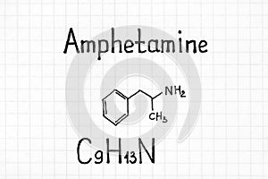 Chemical formula of Amphetamine