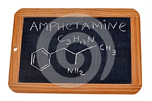 Chemical formula of amphetamines