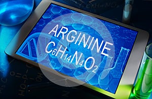 The chemical formula of arginine