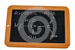 Chemical formula of ascorbic acid