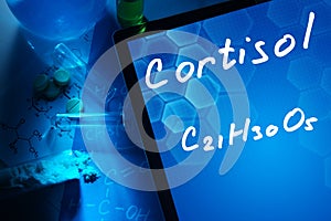 Chemical formula of cortisol