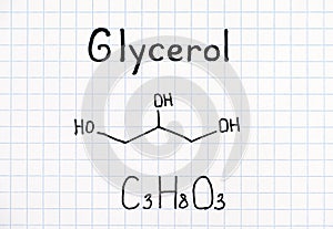 Chemical formula of Glycerol