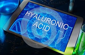 The chemical formula of Hyaluronic acid photo