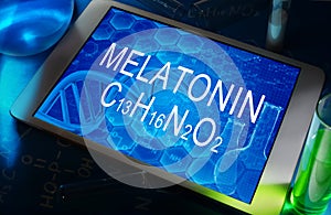 The chemical formula of melatonin