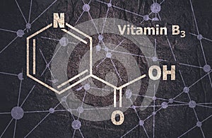 Chemical formula of nicotinic acid