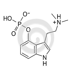 Chemical formula of psilocybin