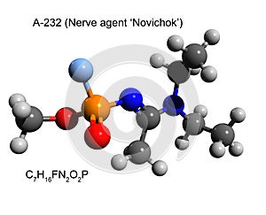 Chemical formula and structure of A-232 nerve agent or `novichok`