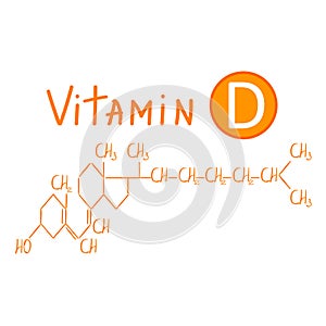 Chemical formula of vitamin D