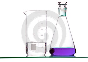 Chemical glass with solvents