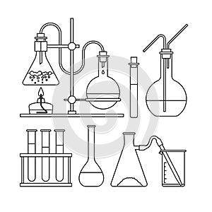 Chemical glassware icon