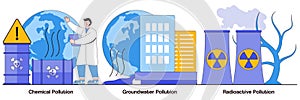 Chemical, Groundwater, and Radioactive Pollution Illustrated Pack