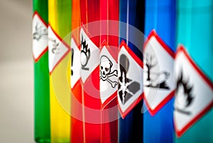 Chemical hazard pictograms Toxic focus