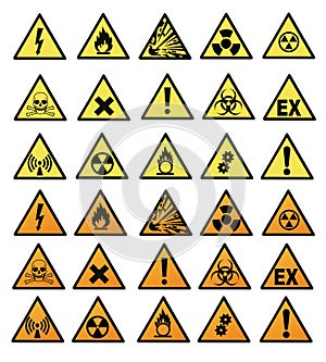 Chemical hazard signs