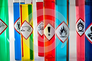 Chemical Health hazard pictogram photo