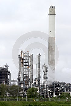 Chemical industry with cooling water damp