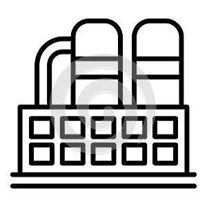 Chemical industry icon, outline style