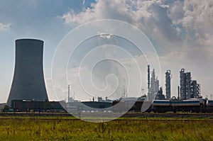 Chemical industry near Antwerp in Belgium