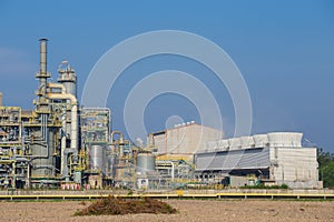 Chemical industry plant with cooling tower, Thailand