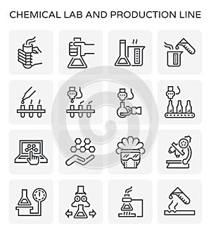 Chemical lab icon