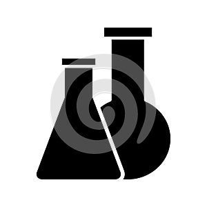 Chemical lab vector icons. research illustration sign. laboratory and biotechnology symbol.