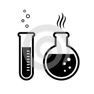 Chemical laboratory vector icon