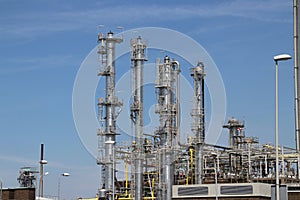 Chemical plant on the Maasvlakte, part of the harbor of Rotterdam in the Netherlands