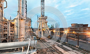 Chemical plant for production of ammonia and nitrogen fertilization on evening time