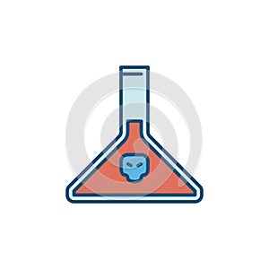Chemical Pollution vector Science concept colored icon