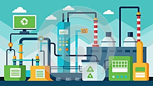 A chemical processing plant using predictive data to identify potential equipment failures before they occur eliminating photo