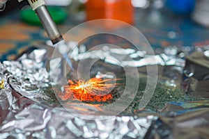 Chemical reaction of ammonium dichromate if it ignite