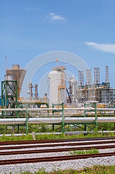 Chemical refinery industrial plant