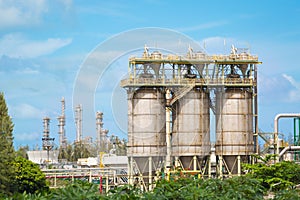 Chemical refinery industrial plant