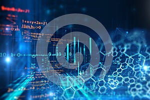 Chemical science background illustration