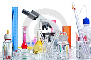 Chemical scientific laboratory stuff test tube flask