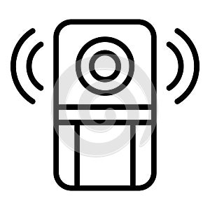 Chemical sensor icon outline vector. Digital technology