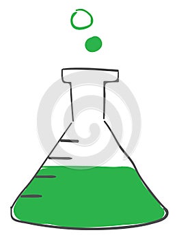 Chemical solution, vector or color illustration