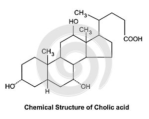 Chemical Structure of Cholic acid