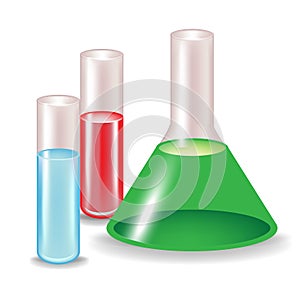 Chemical substances in glass containers