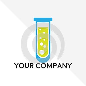 Chemical test tube pictogram icon. Laboratory glassware or beaker equipment isolated on white background. Experiment flasks.