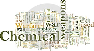 Chemical weapons word cloud