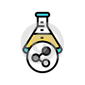 chemicals and solvents tool work color icon vector illustration